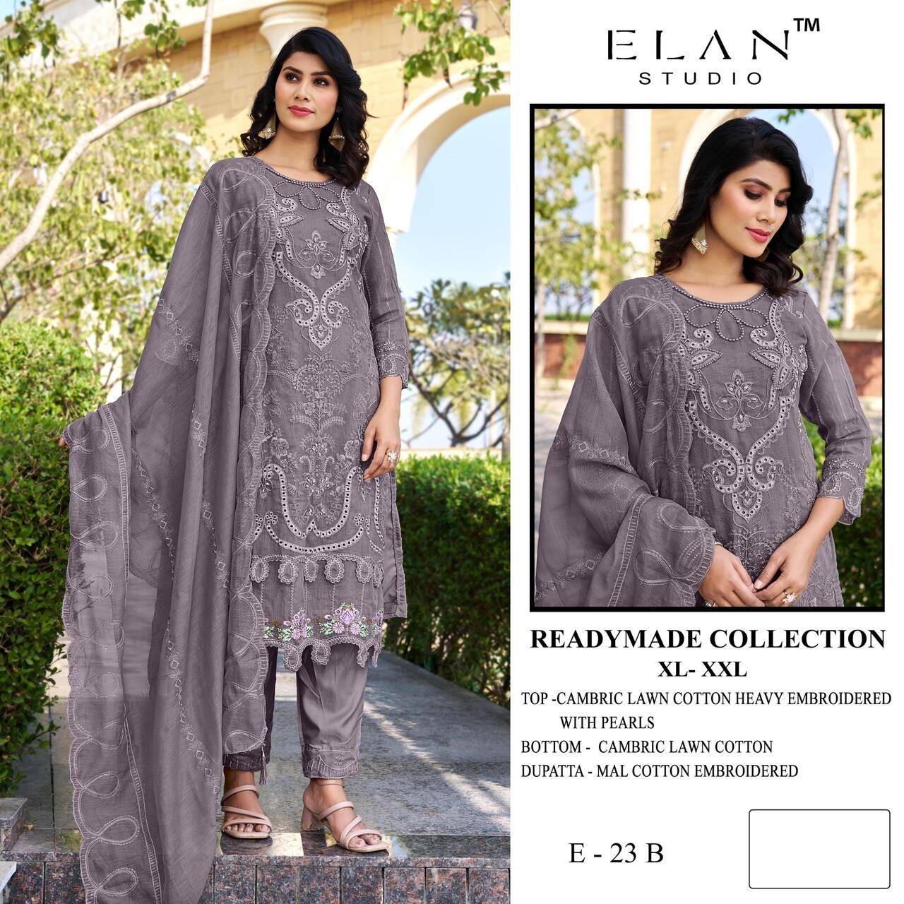 E-23 COLORS BY ELAN STUDIO A TO D Series Designer Pakistani Suits Beautiful Stylish Fancy Colourful Party Wear & Occasional Wear Chiffon With Embroidery Dresses At Wholesale Price